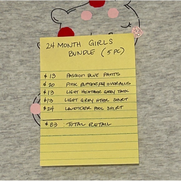 Girls 24M 5-pc bundle retail $83 new with tags - Picture 2 of 7